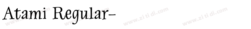 Atami Regular字体转换
